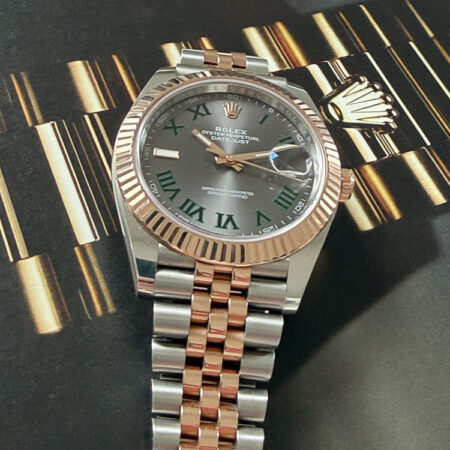 Wimbledon Pink Gold & Steel, 41mm.